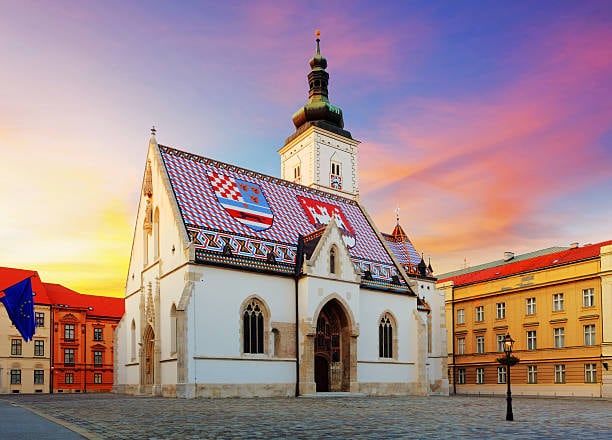 St Mark's Church with its tiled roof in Zagreb's Upper Town